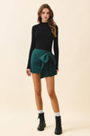 Bow Mini Skirt - Green
