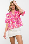 Sweetheart Puff Sleeve Blouse