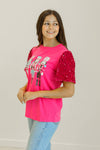 Nutcracker Sequin Blouse - Pink