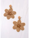 Dorion Wicker Flower Earrings