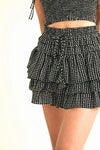 Charlie Polka Dot Skort - Black/White