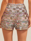 Natasha Sequin Tweed Shorts