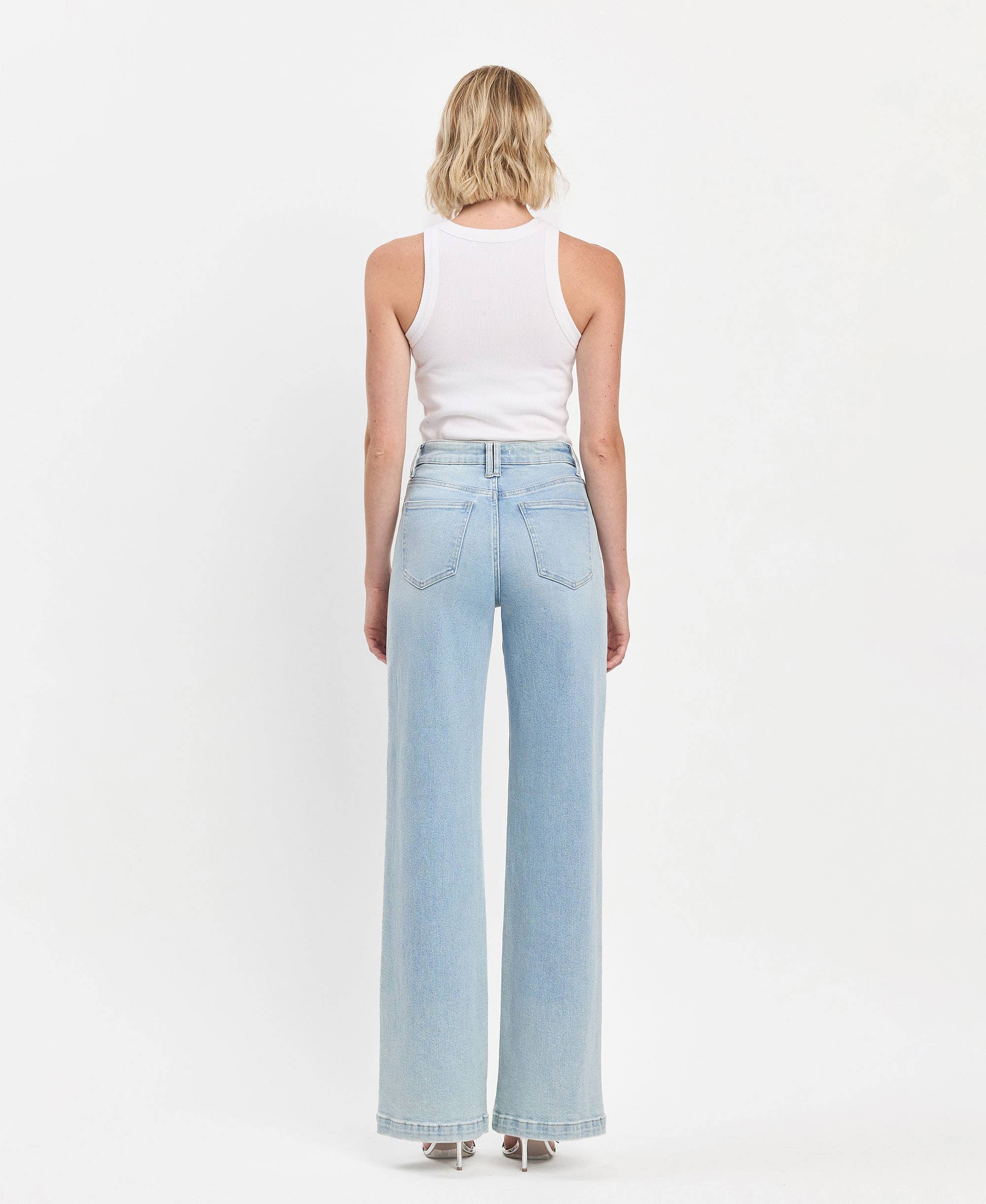 Festival Wide Leg Jeans - Light Wash