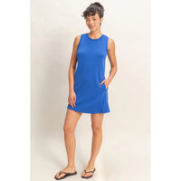 On The Go Mini Dress - Cobalt