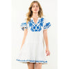 Santorini Tiered Embroidered Dress