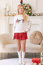 Sequined Lights Sweater - Merry