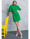 Belted Mini Dress