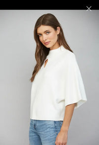 Bell Sleeve Knit Top - Cream