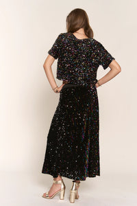 Sequin Maxi Skirt