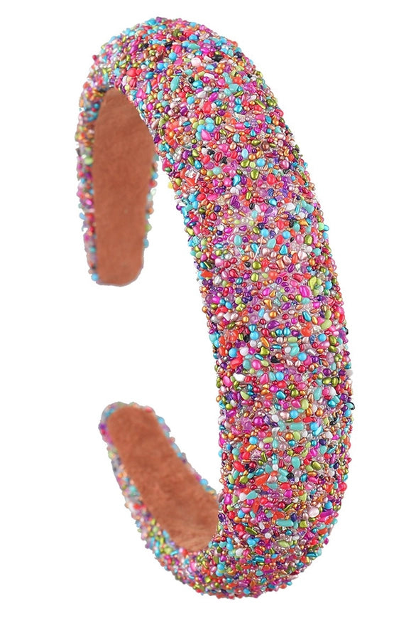 Beaded Headband - Multicolor