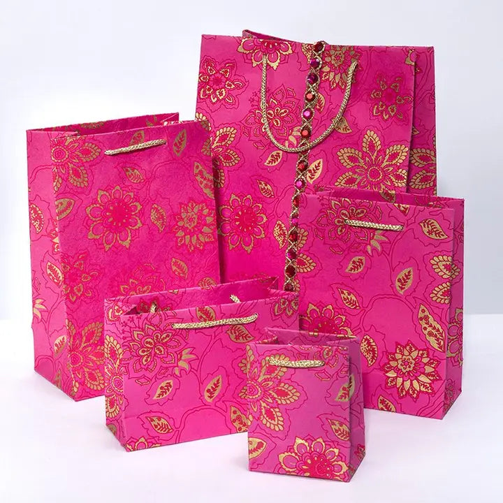 Pink Dahlia Gift Bag - Mini