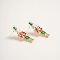 Nutcracker Earrings - Green