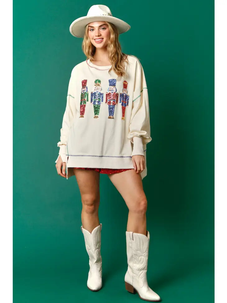 Oversized Nutcracker Sweater
