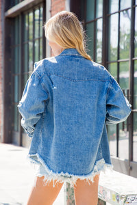 Denim Button Up Shacket