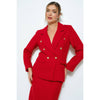Natasha Tweed Blazer - Red