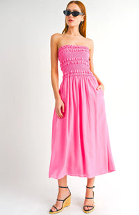 Diana Midi Dress - Pink