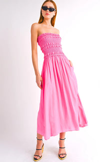 Diana Midi Dress - Pink