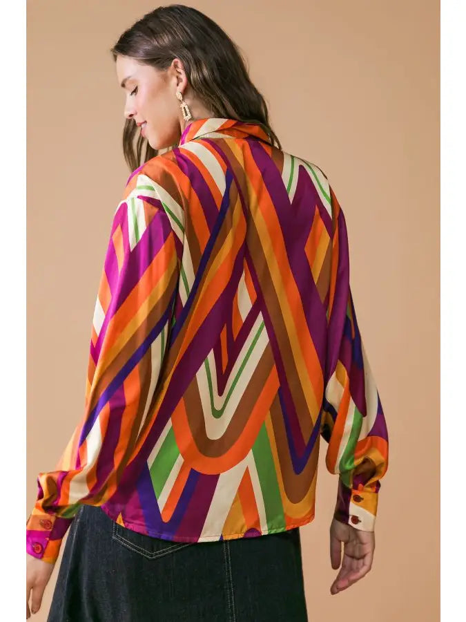 Groovy Baby Woven Top - Purple