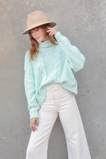 Turtleneck Sweater - Mint