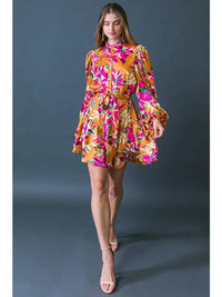 Floral Woven Mini Dress