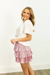 Christmas Tree Sequin Blouse - White