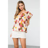 Regina Pattern Blouse - V-Neck