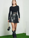 Showstopper Fringe Mini Skirt - Black Rodeo Outfit