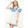 Santorini Tiered Embroidered Dress