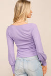 Lavender Knit Blouse