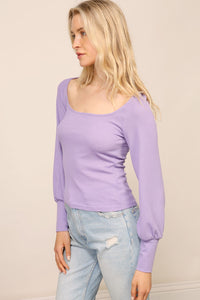 Lavender Knit Blouse