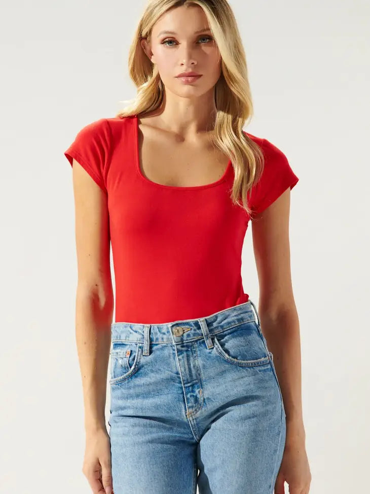 Jersey Knit Basic - Red