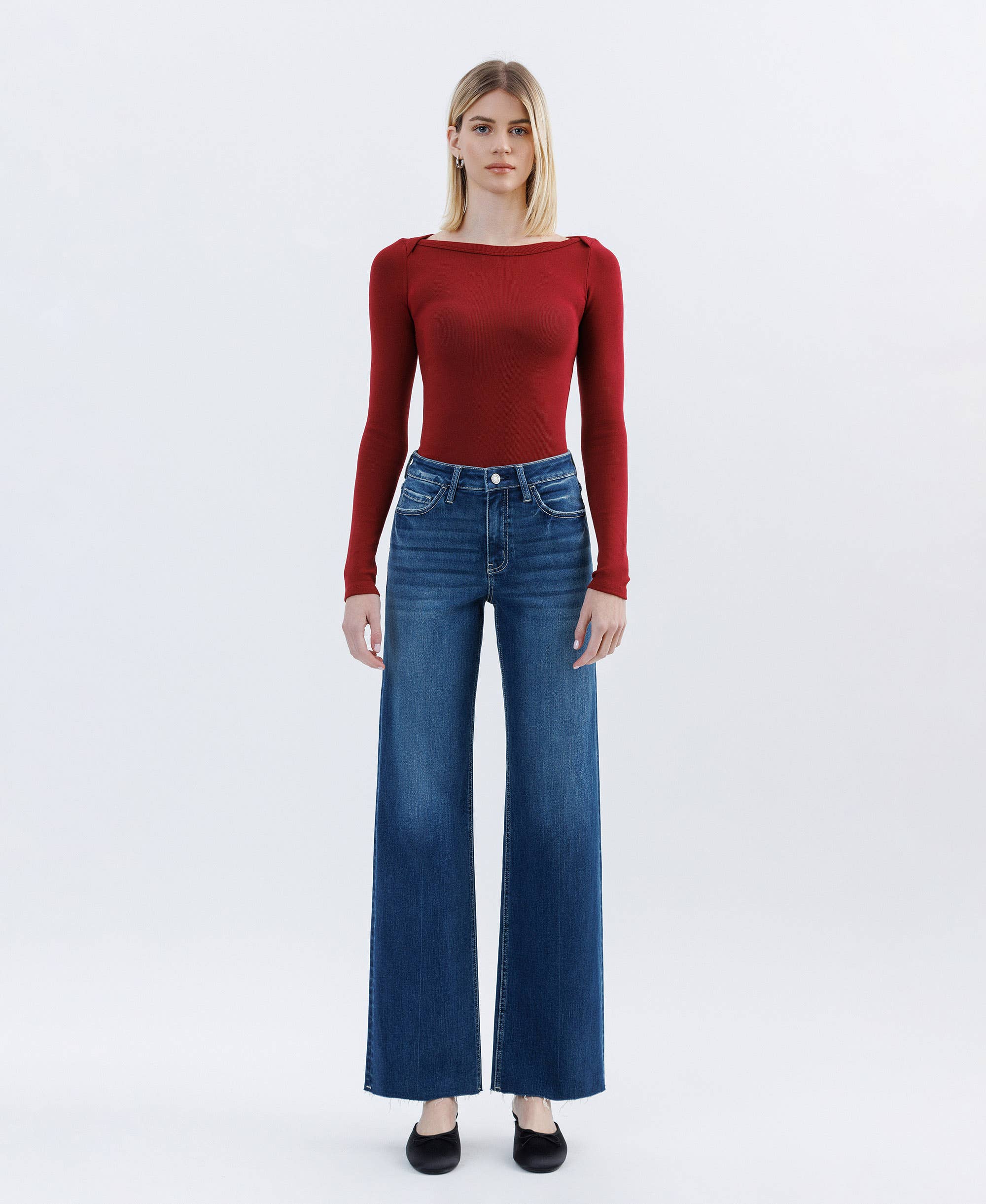 Festival Wide Leg Jeans - Dark Wash