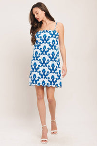 Printed Woven Mini Dress