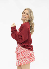 XOXO Sweatshirt - Maroon