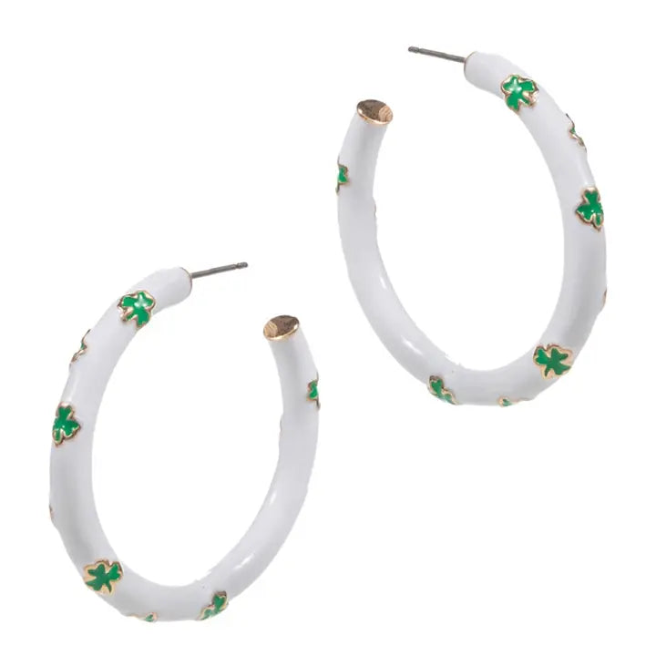 Clover Hoop Earrings