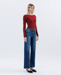 Festival Wide Leg Jeans - Dark Wash