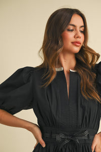 Elaine Mini Dress - Black