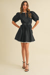 Elaine Mini Dress - Black