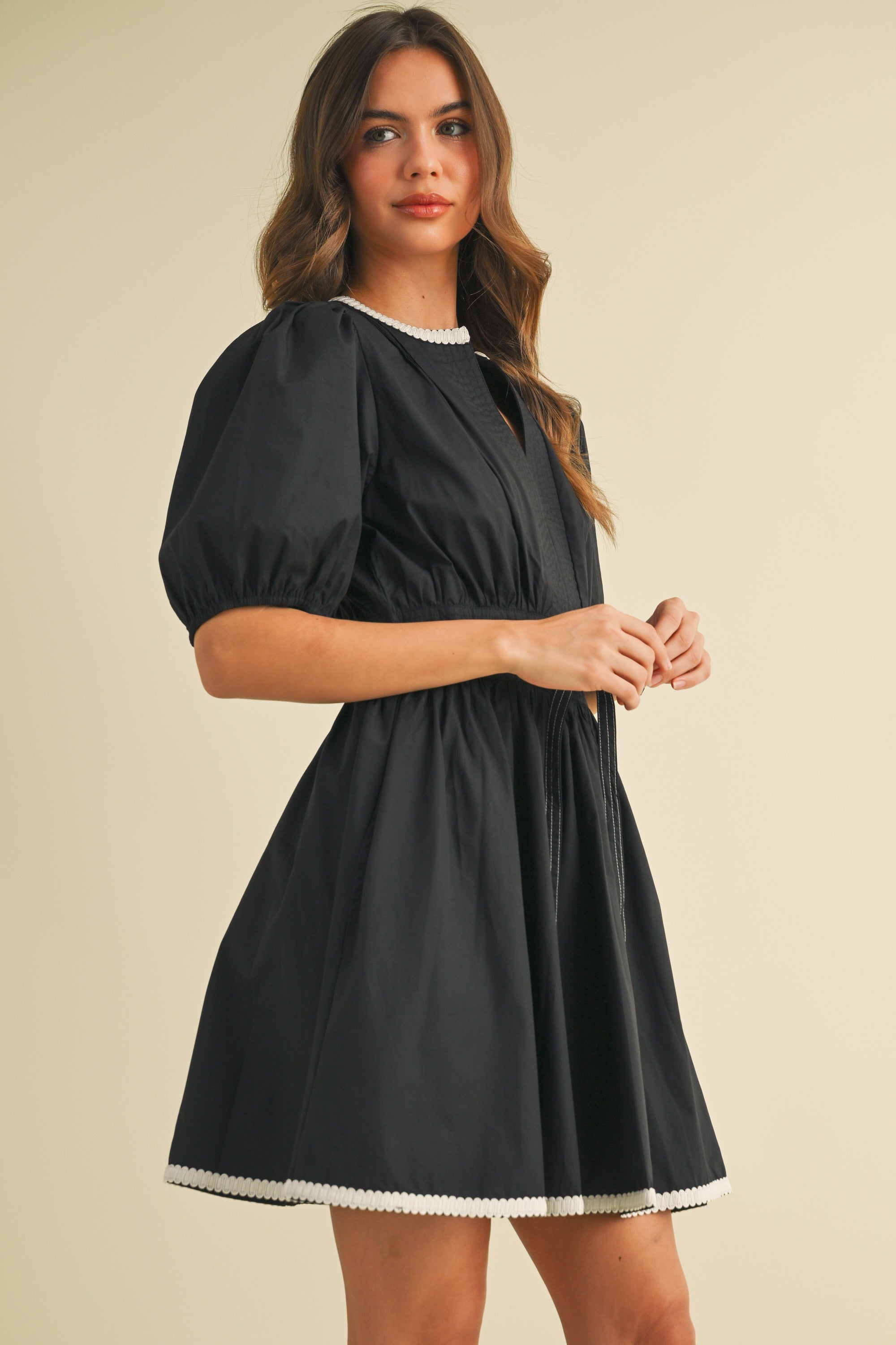 Elaine Mini Dress - Black