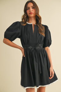 Elaine Mini Dress - Black