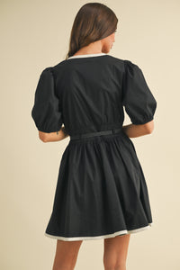 Elaine Mini Dress - Black