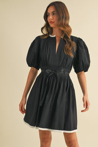 Elaine Mini Dress - Black