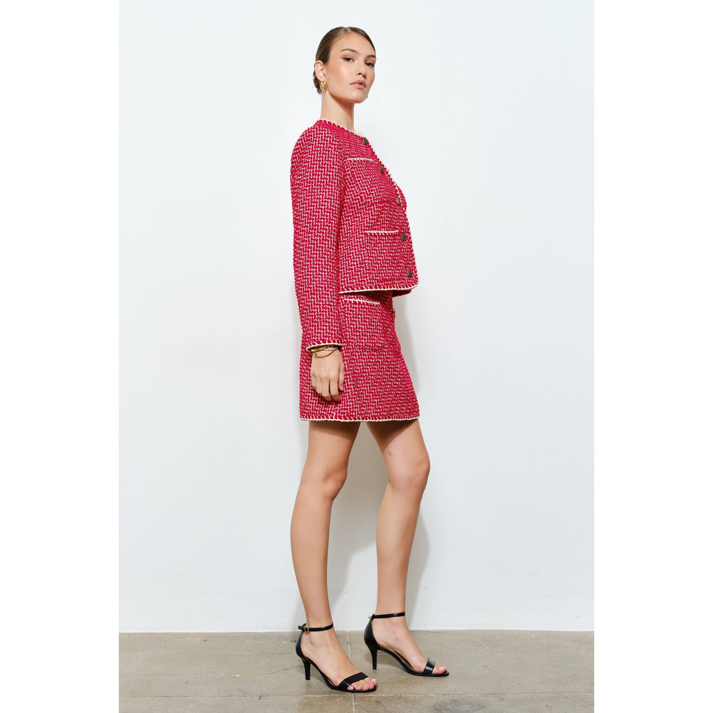 Blair Tweed Button-Up Jacket