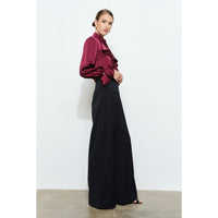 Sasha Bell Sleeve Blouse - Wine