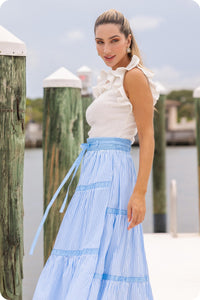 Knit Ruffle Top - Off White