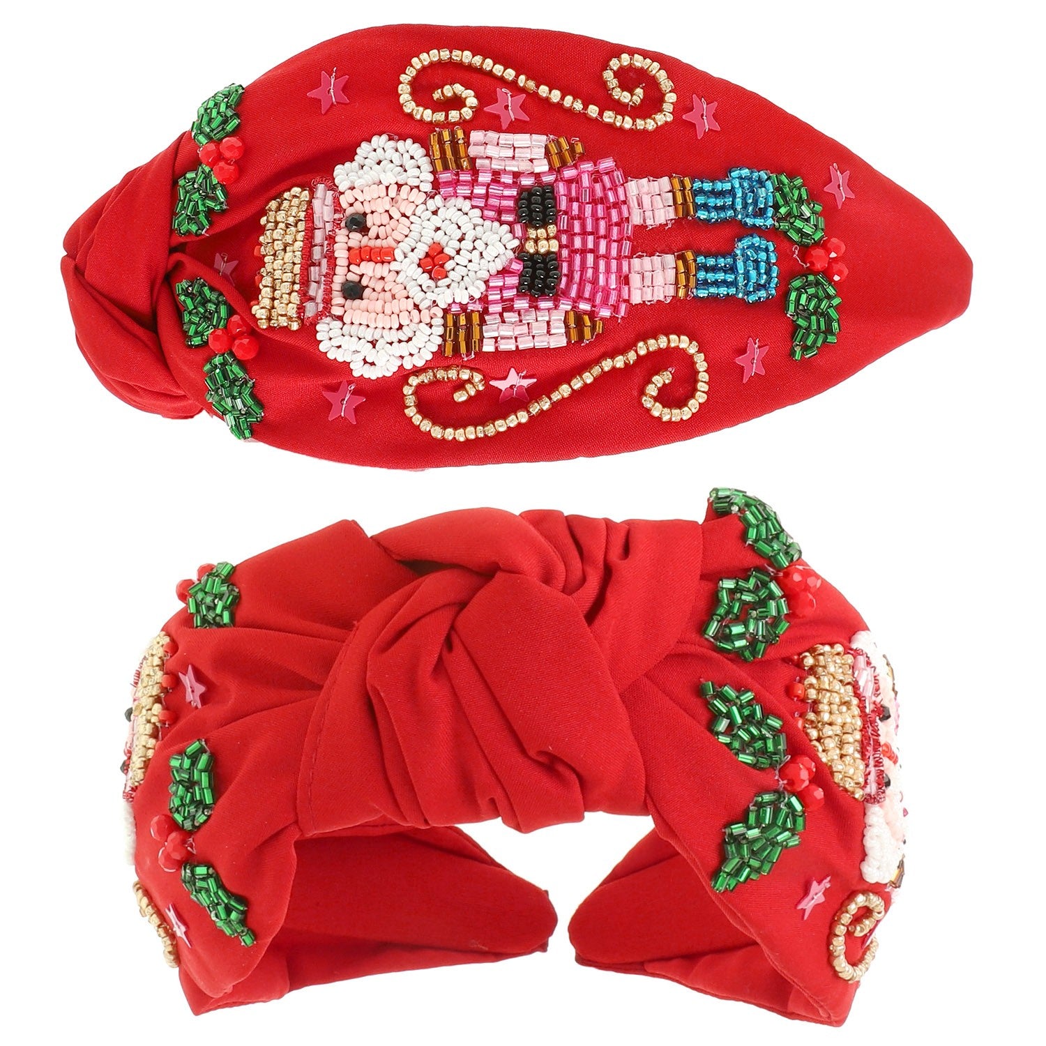 Nutcracker Beaded Headband - Red