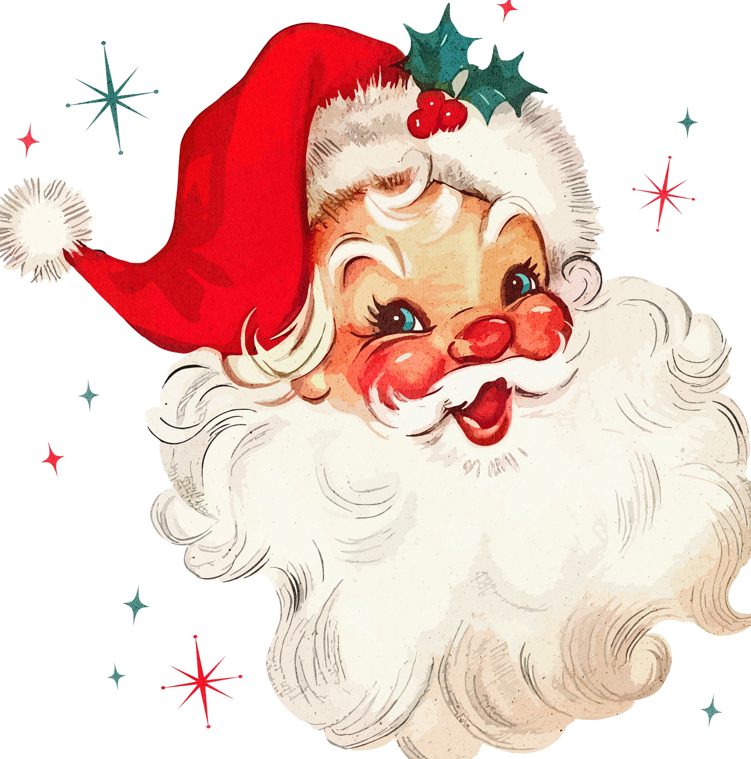 Santa Graphic Tee - White