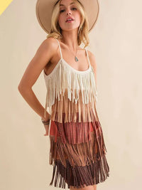 Wesley Studded Fringe Dress - Rodeo