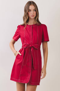 Sadie Mini Dress - Red