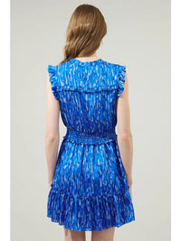 ONE LEFT!!! Merrick Blue Sleeveless Mini Dress